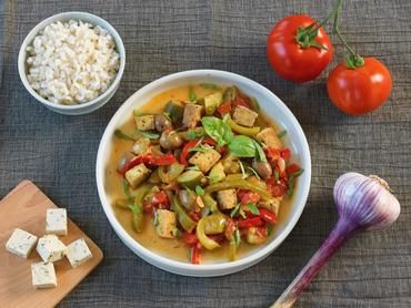 Tofou aux herbes façon basquaise Tofou aux herbes façon basquaise