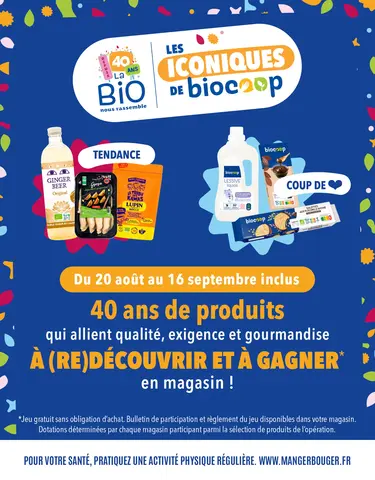 40 ans de produits qui allient qualité, exigence et gourmandise !